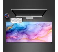 XXL Large Mouse Mat 35.4x15.7x0.12 inch Gaming Mouse Pad,Blue Purple Marble Extended Mouse Pad,Desk Protector Mat with Anti-Slip Base,Mousepad Improved Precision and Speed for Home Office Gaming Room