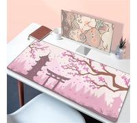 XXL Large Mouse Mat 39.4x19.7x0.12 inch Gaming Mouse Pad,Japanese Style Scenery Mouse Pad,Desk Protector Mat with Anti-Slip Base,Mousepad Improved Precision and Speed for Home Office Gaming Room