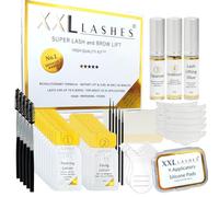 XXL Lashes Super Lash and Brow Lift Set 6.0, eyelash lifting and perm, eyebrow lamination, with 20 air-protected sachets for longer shelf life, short exposure time, incl. manual, 56 pcs.
