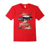 (XXL) LEGENDS ARE BORN IN SEPTEMBER Birthday T-Shirt Car Lover Tee-Father's Day