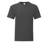 (XXL, Light Graphite Grey) Fruit Of The Loom Mens Iconic T-Shirt