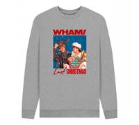 (XXL, Light Heather) Wham Unisex Adult Last Christmas Graphic Sweatshirt