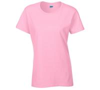 (XXL, Light Pink) Gildan Womens/Ladies Cotton Heavy T-Shirt