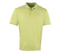 (XXL, Lime) Premier Mens Coolchecker Pique Polo Shirt