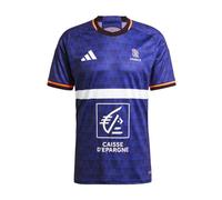 (XXL, Lucid Blue) Adidas Mens France Short-Sleeved Handball Jersey