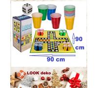 XXL Ludo 90Cm Drinking Game Party Game Drinking Game Board Game Dice Game Adults