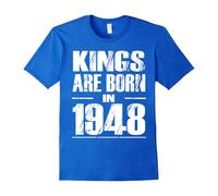 (XXL) Mens Funny Kings Are Born In 1948 Shirt 69th Birthday Gifts Tee-Father's Day