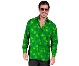 (XXL) Men's St. Patrick's Day shamrock long-sleeved shirt
