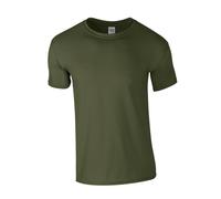 (XXL, Military Green) Gildan Mens Softstyle Heather T-Shirt