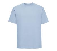 (XXL, Mineral Blue) Russell Mens Classic Ringspun Cotton T-Shirt