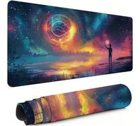 XXL Mouse Mat 1000x500x3mm Fantasy Desk Mat Large, Waterproof Soft Cloth, Non-Slip Rubber Base, Gaming Mouse Pad Color with Precision Locked Edges Computer Keyboard Pad for Home Office Gifts xg-744