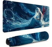 XXL Mouse Mat 1600x800x3mm Abstract Desk Mat Large, Waterproof Soft Cloth, Non-Slip Rubber Base, Gaming Mouse Pad Cartoon with Precision Locked Edges Computer Keyboard Pad for Home Office Gifts xg-884