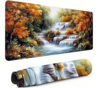 XXL Mouse Mat 800x300x3mm Fall Desk Mat Large, Waterproof Soft Cloth, Non-Slip Rubber Base, Gaming Mouse Pad Senling with Precision Locked Edges Computer Keyboard Pad for Home Office Gifts xg-754