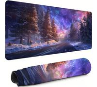 XXL Mouse Mat 800x300x3mm Forest Desk Mat Large, Waterproof Soft Cloth, Non-Slip Rubber Base, Gaming Mouse Pad The Way with Precision Locked Edges Computer Keyboard Pad for Home Office Gifts xg-468