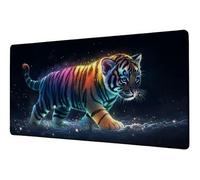 XXL Mouse Mat Color Gaming Mouse Pad 39.4x19.7 inch Large Desk Mat Tiger Desk Accessories Mousepad Computer Accessories Office Product Precision Speed Mousemat, for Home Office Work Gaming D-176