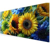 XXL Mouse Mat Desk Mats Non-Slip Base, Durable Waterproof Desk Mat for Office, PC Gaming Accessories Laptop - Precision Tracking Smooth Glide, Large Games, Offices (800x400x3 mm Sunflower Yellow) V521