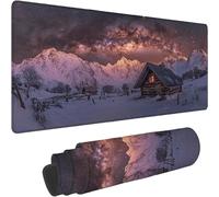 XXL Mouse Mat Gaming Mouse pad Mousepad 1200 x 600 x 3mm Ultra Thin Improves Speed and Accuracy, Non Slip Rubber Base, Soft Textured Surface, Wear Resistant for PC, Mac Grey Starry Sky Pattern xn-388