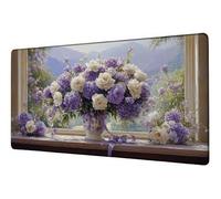 XXL Mouse Mat Purple Gaming Mouse Pad 35.4x19.7 inch Large Desk Mat Retro Desk Accessories Mousepad Computer Accessories Office Product Precision Speed Mousemat, for Home Office Work Gaming D-878