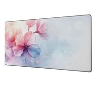 XXL Mouse Mat Simplicity Gaming Mouse Pad 47.2x23.6 inch Large Desk Mat Flower Desk Accessories Mousepad Computer Accessories Office Product Precision Speed Mousemat, for Home Office Gaming D-874
