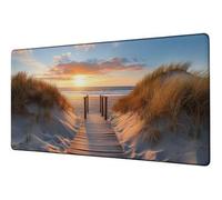 XXL Mouse Mat Sunset Gaming Mouse Pad 23.6x11.8 inch Large Desk Mat Sea Desk Accessories Mousepad Computer Accessories Office Product Improved Precision Speed Mousemat, for Home Office Gaming D-958