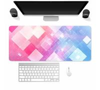 XXL Mouse Pad 1000x500x3mm Extended Desk pad, Fantasy Blocks Gaming mouse Mat for Desk with Stitched Edges and Non-Slip Rubber Base, mouse Pads for PC, Laptop, Office
