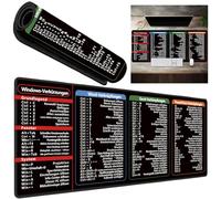 XXL Mouse Pad, 900 x 400 x 2 mm, Excel Shortcuts Mousepad, German for Word PPT Windows, Large Mouse Pad, Non-Slip Desk Mat for Office, Home, Improves Speed (L-1)