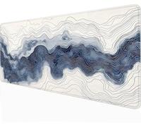 XXL Mouse Pad - Blue 1000x500mm Large Gaming Mouse Mat - With Anti-Slip Base, Extended Big Keyboard Mousepad - Waterproof Durable for PC, Laptop, Desk Mat, Gaming Gifts Gamer, Topographic Map -87636