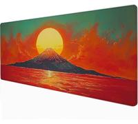XXL Mouse Pad - Landscape 1000 x 500 x 3mm Large Gaming Mouse Mat - With Anti-Slip Base, Extended Big Keyboard Mousepad - Waterproof Durable for PC, Laptop, Desk Mat, Gaming Gifts Gamer, Sunset -92256