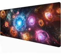 XXL Mouse Pad - Star 900 x400 x 3mm Large Gaming Mouse Mat - With Anti-Slip Base, Extended Big Keyboard Mousepad - Waterproof Durable for PC, Laptop, Desk Mat, Gaming Gifts Gamer, Color -88705