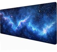 XXL Mouse Pad - Universe 900 x400 x 3mm Large Gaming Mouse Mat - With Anti-Slip Base, Extended Big Keyboard Mousepad - Waterproof Durable for PC, Laptop, Desk Mat, Gaming Gifts Gamer, Blue -91295