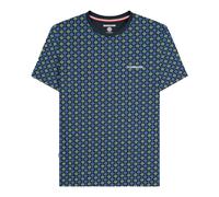 (XXL, Navy/Basil) Lambretta Mens SS25 Geometric T-Shirt