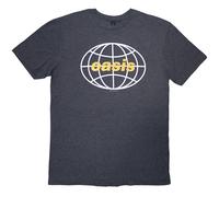 (XXL, Navy Blue) Oasis Unisex Adult 1998 World Tour - South America Back Print T-Shirt