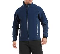 (XXL, Navy) Footjoy Mens 2026 HydroTour 4-Way Stretch Water Resistant Golf Jacket