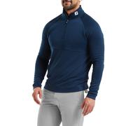 (XXL, Navy) Footjoy Mens 2026 Jacquard Thermal Chill-Out Moisture Wicking Golf Sweater
