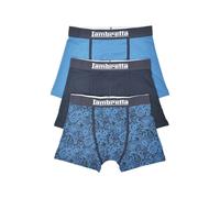 (XXL, Navy) Lambretta Mens Paisley Boxer Shorts (Pack of 3)