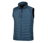 (XXL, Navy/Navy) Result Mens Black Compass Padded Soft Shell Gilet