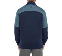 (XXL, Navy/Slate) FootJoy Mens 2026 Thermoseries Jacquard Moisture Wicking Golf Sweater