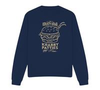 (XXL, Navy) SpongeBob SquarePants Unisex Adult The Krusty Krab Shock Mono Sweatshirt