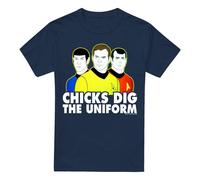 (XXL, Navy) Star Trek Mens Dig It T-Shirt