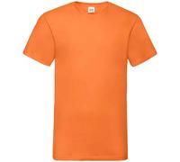 (XXL, Orange) Fruit of the Loom Mens Value V Neck T-Shirt