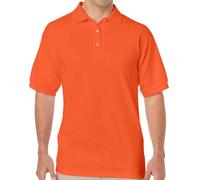 (XXL, Orange) Gildan Mens DryBlend Polo Shirt