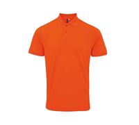 (XXL, Orange) Premier Mens Coolchecker Plus Piqu Polo Shirt