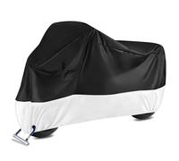 XXL Outdoor Motorcycle Cover Tarpaulin Silver Black 245 x 105 x 125 cm