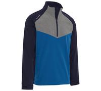 (XXL, Peacoat) Callaway Golf Mens 2025 1/2 Zip Wind Jacket Waterproof SwingTech Jacket