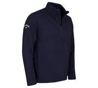 (XXL, Peacoat) Callaway Golf Mens 2025 Long Sleeve Waffle 1/4 Zip Thermal SwingTech Sweater