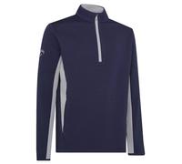 (XXL, Peacoat) Callaway Golf Mens 2025 Midweight SwingTech Stretch Textured Golf Sweater