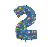 XXL Peppa Pig Foil Balloon * Number 2 * as Decoration for Children's Birthday and Party | 90 cm | for Air and Helium | Pig George Children's Birthday Balloon Decoration Foil Balloons