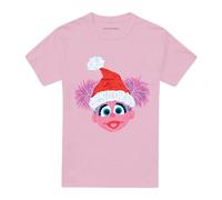 (XXL, Pink) Sesame Street Unisex Adult Abby Cadabby Scribble Christmas T-Shirt