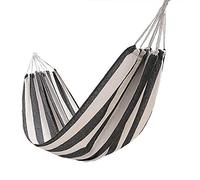 XXL Portable Cotton Hanging Lounger 260x150 cm for 2 People 200 kg Capacity Double Hammock with Carry Bag Ideal for Terrace and Garden Relaxation