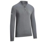 (XXL, Quiet Shade) Callaway Golf Mens 2025 Windstopper 1/4 Zipped Thermal Opti-Dri Sweater